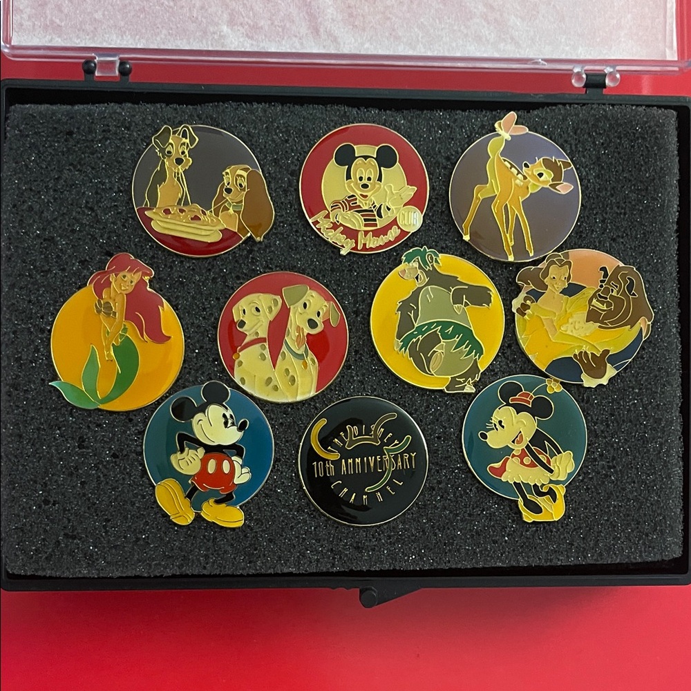 Disney Red and Gold Collector's Case
